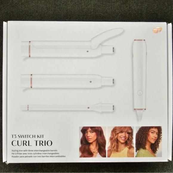 T3 Curl Trio Hair Curler - Interchangeable Barrels - Picture 2 of 6